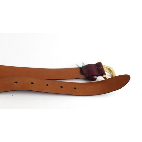 Cole Haan REDDISH BROWN GENUINE LEATHER 1 1/8"Wd CASUAL DRESS BELT Sz 38/95 (B31 - Picture 14 of 15